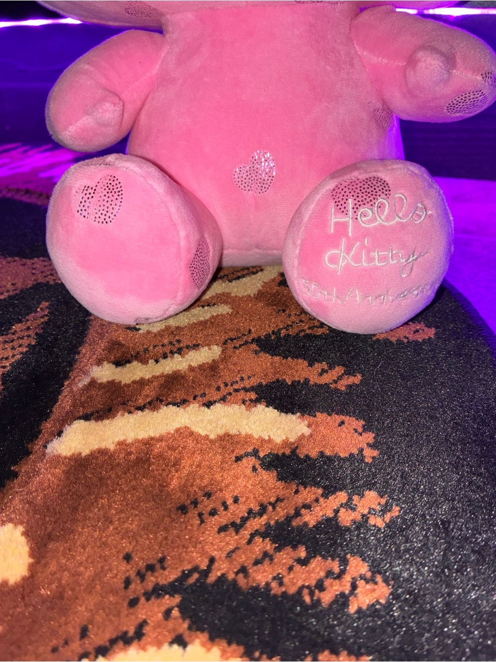 Hello Kitty Pink Plush with Iridescent Bow - Picture 3 of 7
